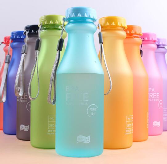 Wholesale 550ml frosted dull polish soft drink bottle sport cup
