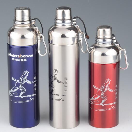 Wholesale 350ml stainless steel mug with carabiner