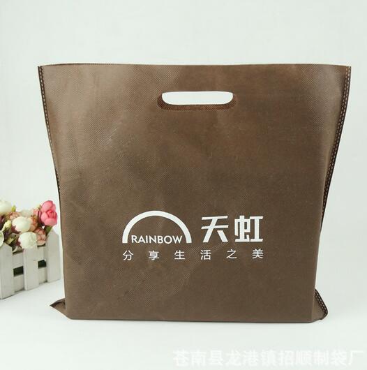 Wholesale customized color logo handle non woven bag