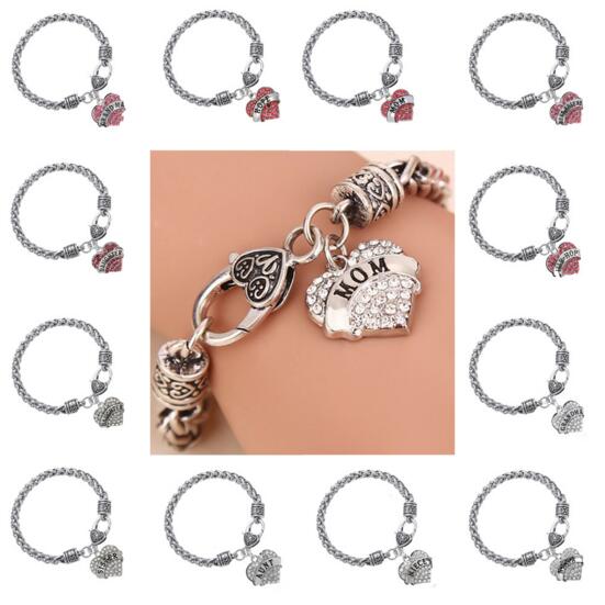 Promotional cheap style mom and sister alloy bracelet
