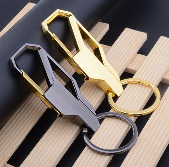 Wholesale cheap style with carabiner gold color car metal keychain
