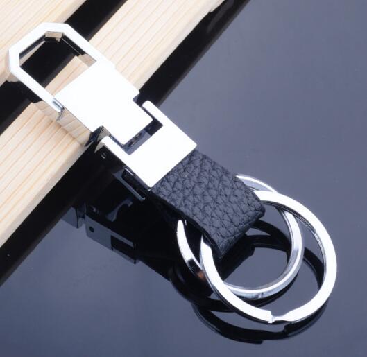 Wholesale promotional with carabiner leather keychain