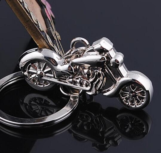 Promotional motorcycle shape zinc alloy metal keychain
