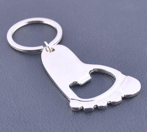 Wholesale good quality customized logo paw shape metal keychain