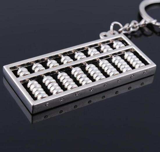 Wholesale abacus shape metal keychain