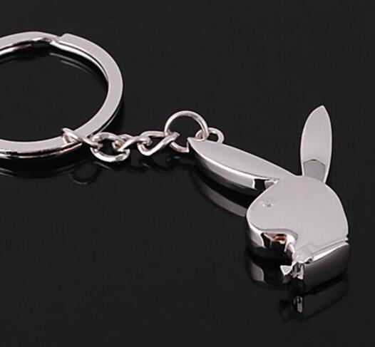 Good quality rabbit shape metal keychain