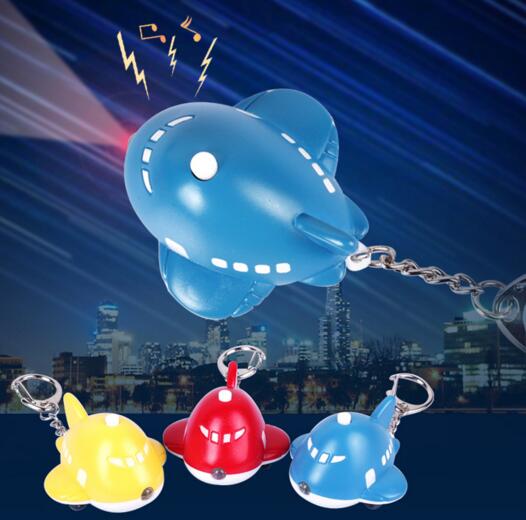 Promotional whale shape with sound and led keychain