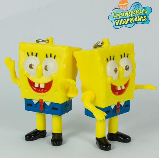 Promotional SpongeBob SquarePants shape with sound and led keychain