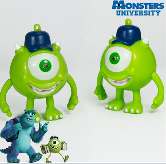 Promotional monsters university shape with sound and led keychain