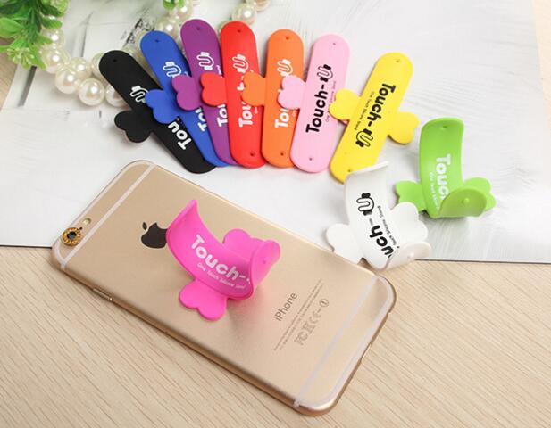 Promotional silicone Slap Phone Holder phone Stand Touch U mobile phone stand