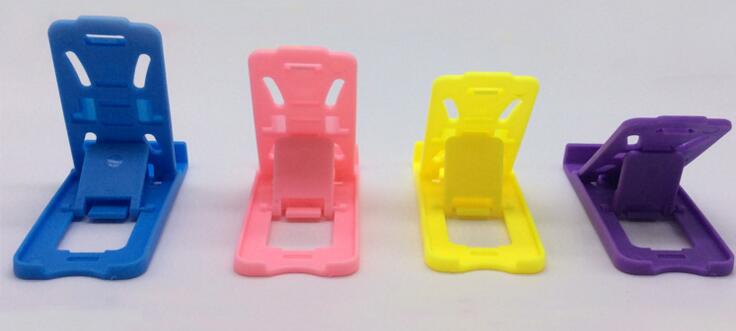 Promotional plastic color yellow color mobile phone holder