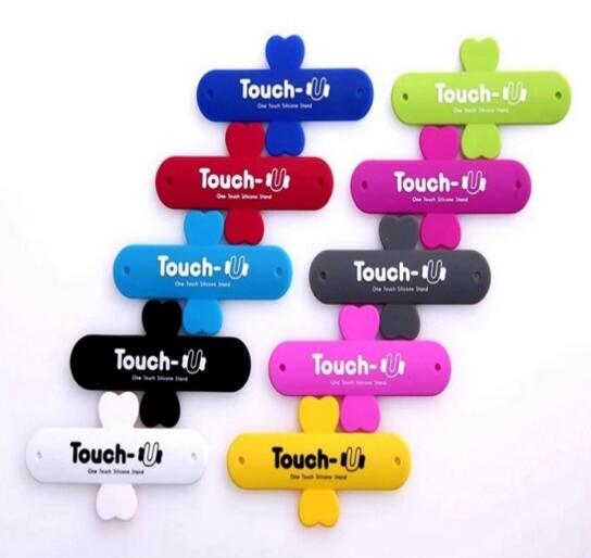 Promotional cheap silicone Slap Phone Holder phone Stand Touch U mobile phone stand