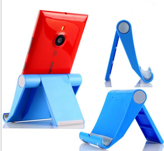 Promotional folding plastic mobile phone holder for phone or ipad