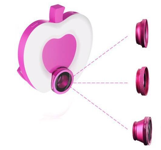 Promotional apple shape led flashlight for cell phone