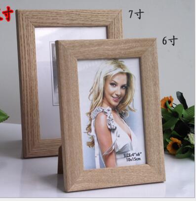 Promotional bege color 6,7,8,10inch mdf wood certificate photo frame