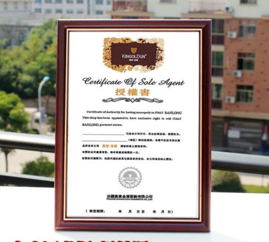 Promotonal red color 5,6,7,8,a4,a3 wood certificate frame