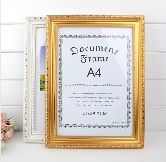 Promotional a3 and a4 wood ceritficate frame