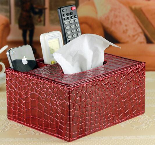 High quality red color tv controller and tissue box