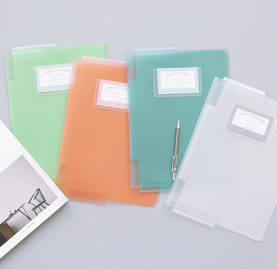 Wholesale 7 pocket plastic file folder with pocket