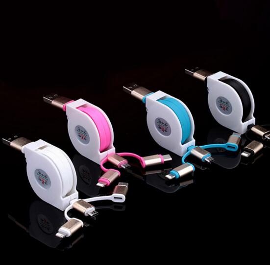 Promotional aluminum alloy 3 in 1 type c usb cable for mobile phone