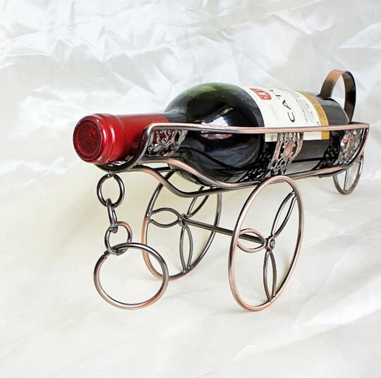 Promotional bronze color red wine bottle rack or wine stand