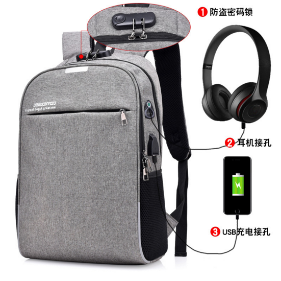 Anti-theft With USB Charge Port and Password Lock ,Lightweight Outdoor Waterproof Travel Business Laptop Backpack College Backpack