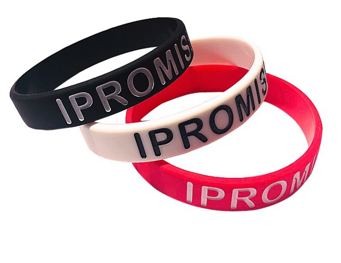 Promotional cheap customize emboss and printing silicone wristband